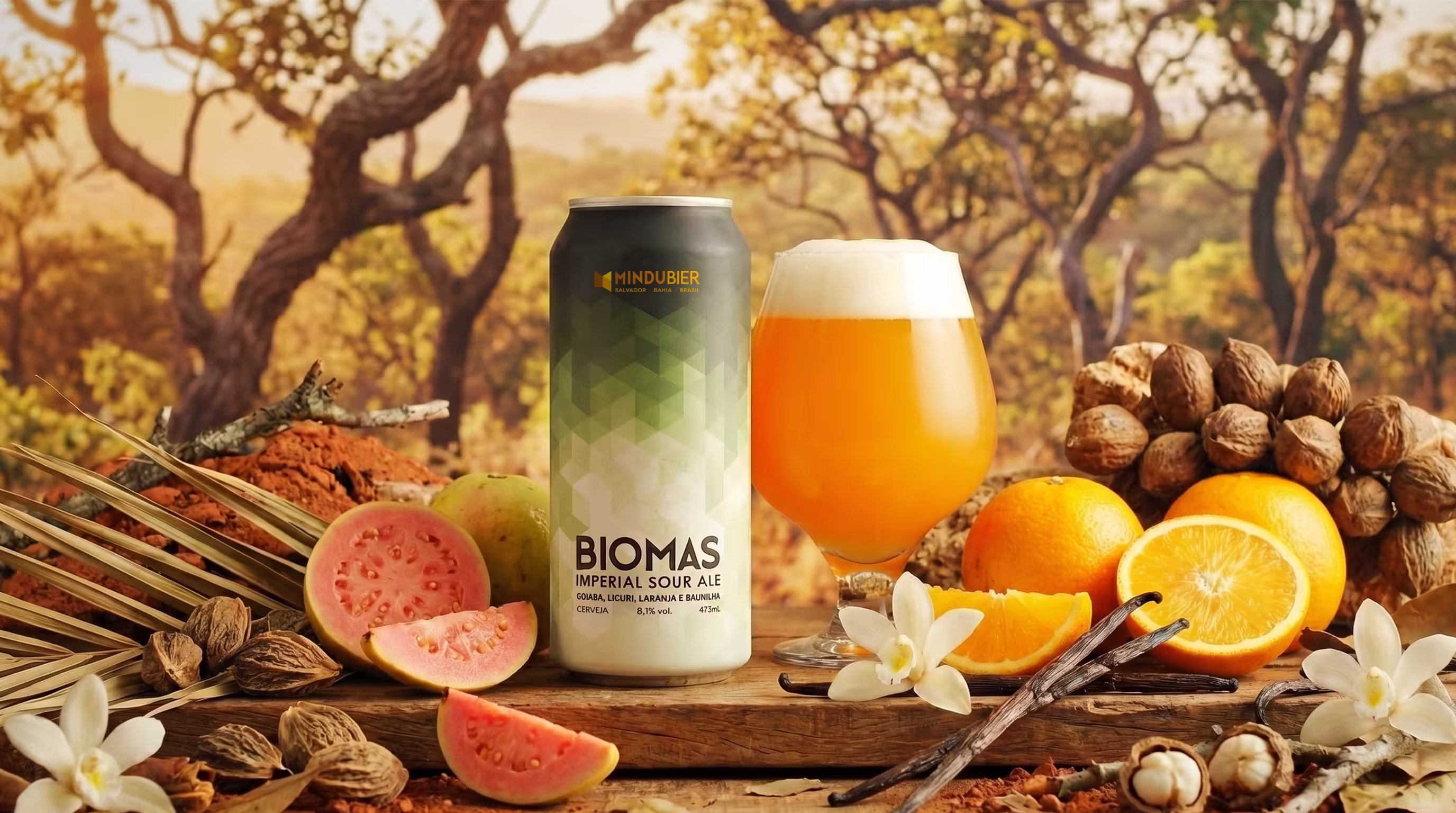 Biomas Goiaba + Licuri + Laranja + Baunilha