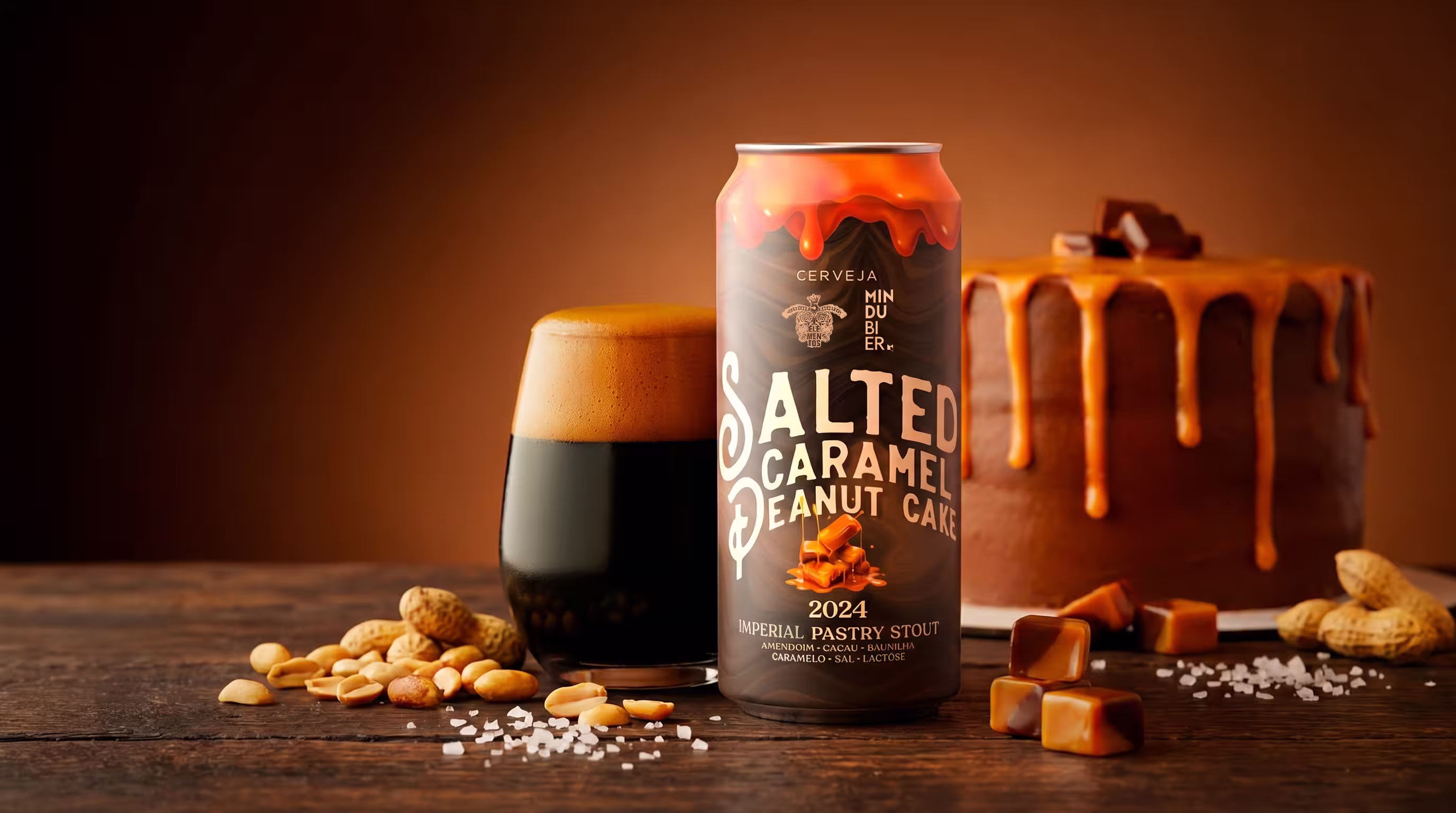 Salted Caramel Peanut Cake